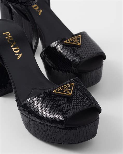 prada satin sandals.